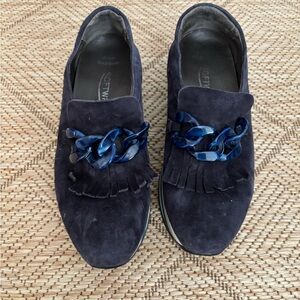 Soft Waves Navy Suede Sneakers